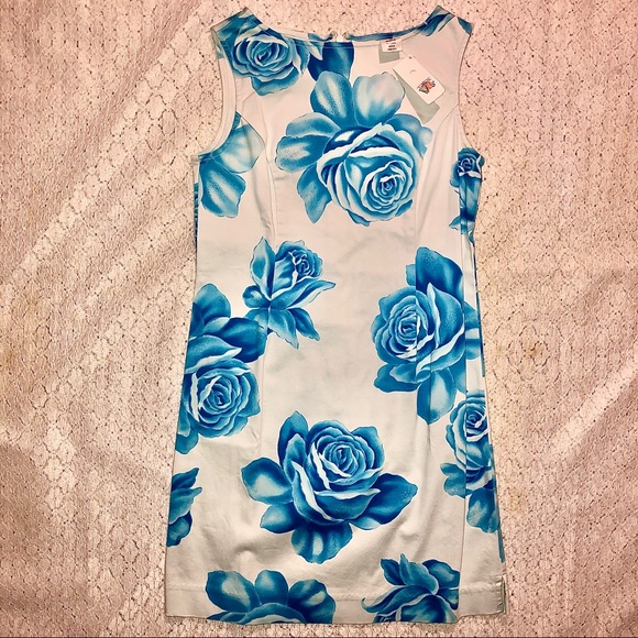 NWT Talbots Kids Girls Size 10 White Blue Dress - Picture 6 of 8